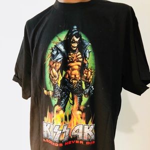 KISS 4K Gene Simmons Demon Tshirt XL LEGENDS